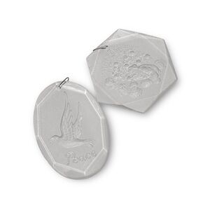 Vintage 1980 Crystal Clear Christmas Ornaments